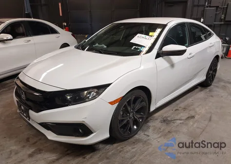 2019 Honda Civic Sport z USA, uszkodzony, nr VIN 2HGFC2F8XKH504968